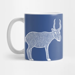 Saiga Antelope - hand drawn detailed animal drawing Mug